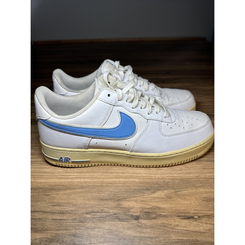 NIKE‎ Air Force 1 '07 White | University Blue Shoes (A02423-100) Men's Size 13